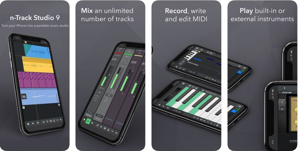 تطبيقات صناعة الموسيقى للايفون n-Track Studio DAW 9