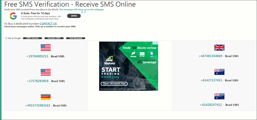 موقع freesmsverification