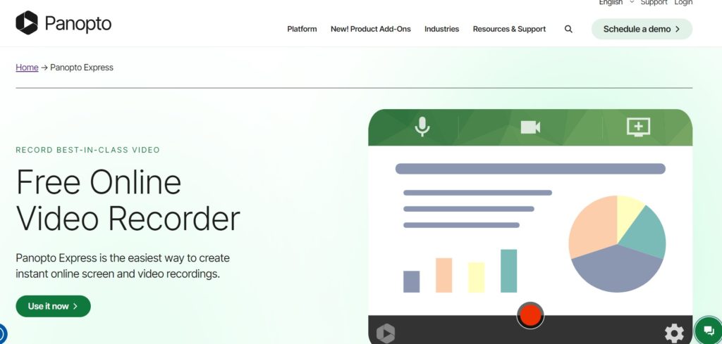 Panopto Recorder لتسجيل الشاشة