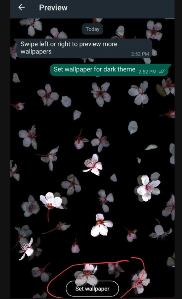 تغيير خلفية الواتساب