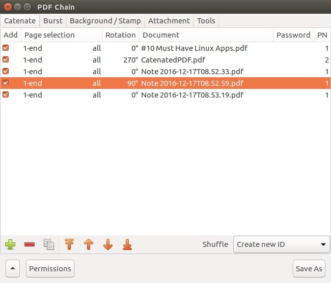 برامج linux PDF Chain