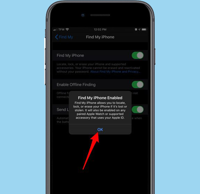 تفعيل Find My ايفون