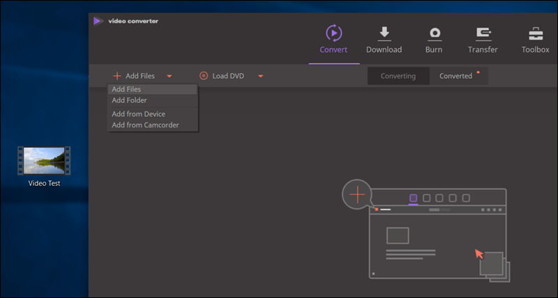 إضافة ملف الفيديو