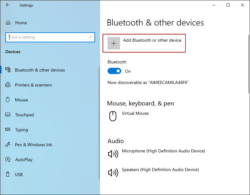 ربط سماعة الرأس في ويندوز 10