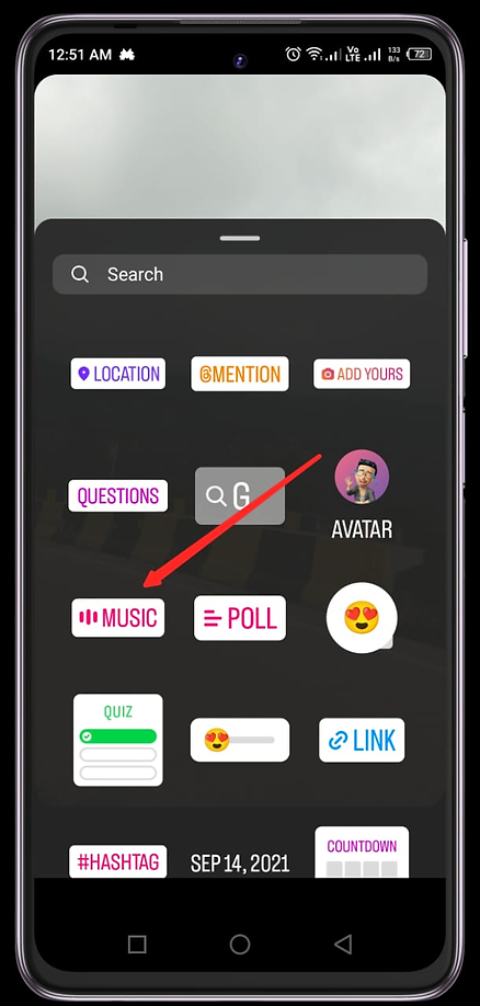 حدد ملصق الموسيقى