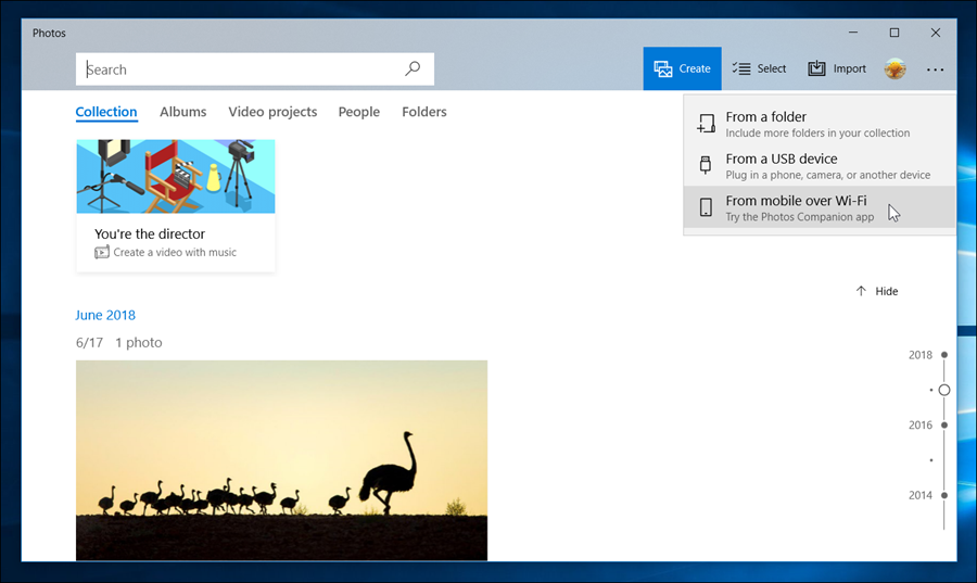 نقل الصور عبر الواي فاي