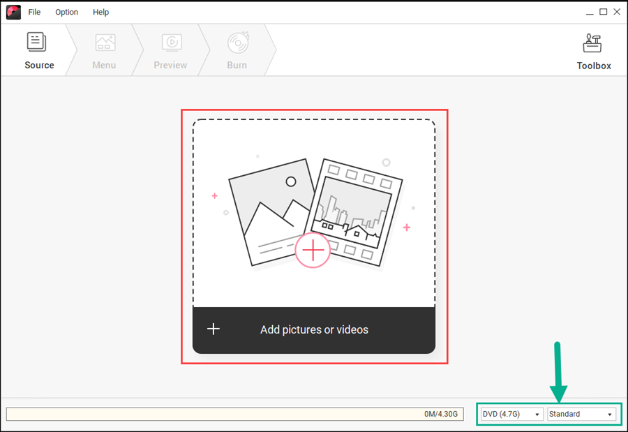إضافة الصور أو الفيديوهات