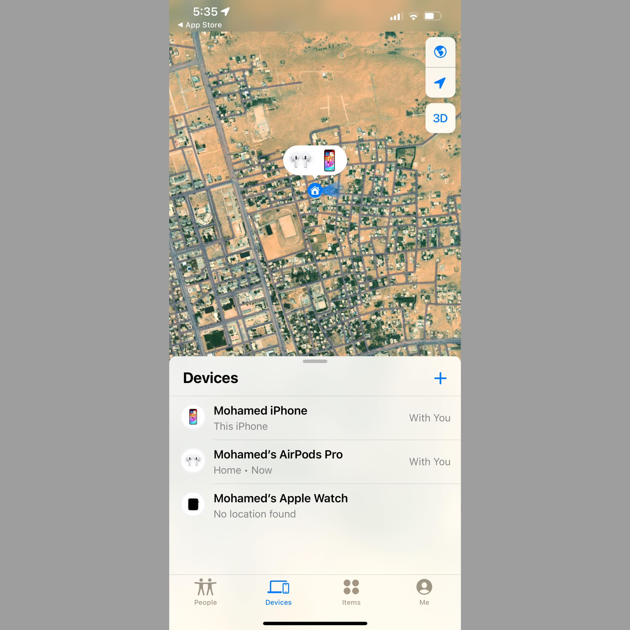 العثور على الايفون عبر تطبيق Find My للموبايل