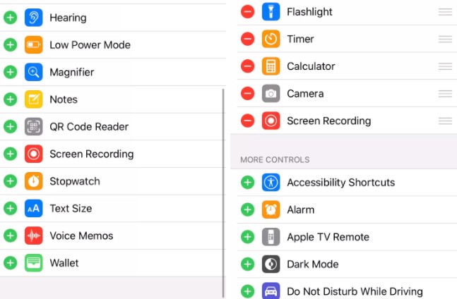 تسجيل الشاشة في ايفون