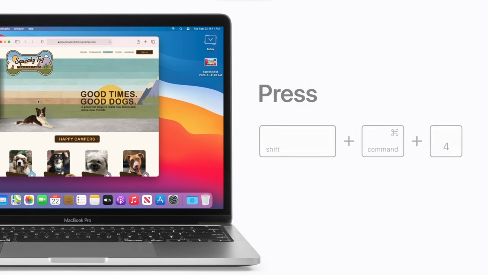 تصوير شاشة macbook