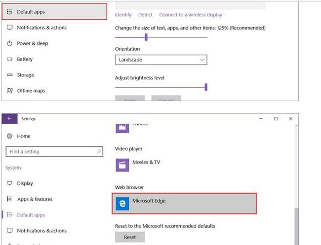 تفيير متصفح ويندوز 10 الافتراضي