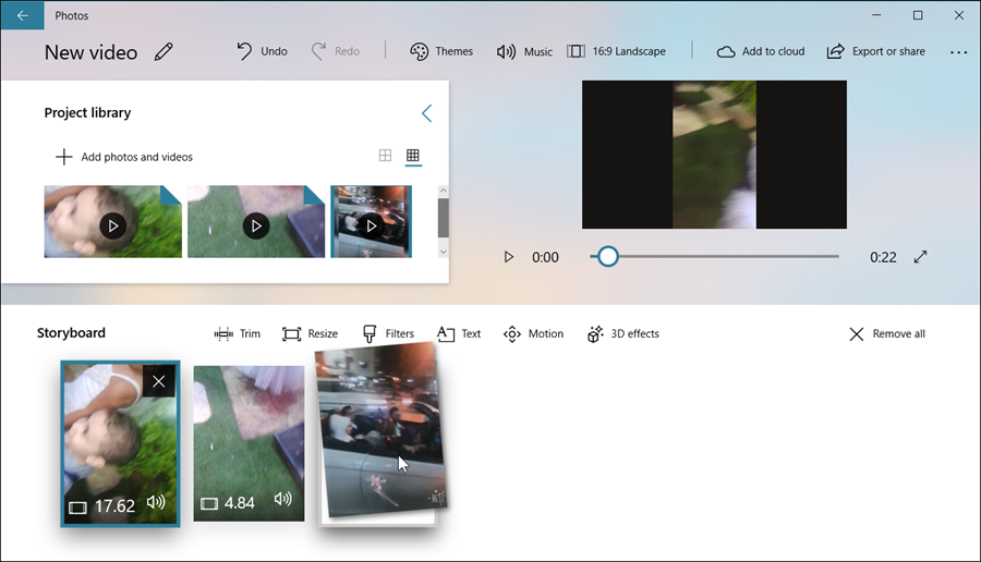 دمج اكثر من فيديو معا