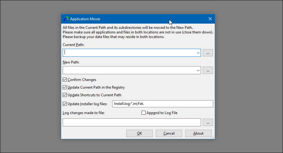 برنامج Application Mover