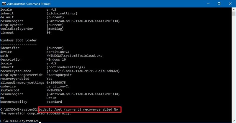 تعطيل خاصية System Repair