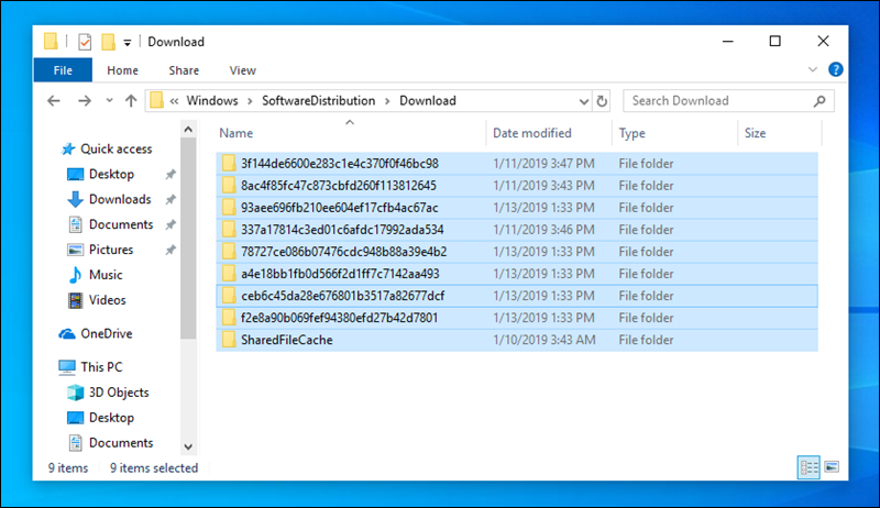 مجلد SoftwareDistribution