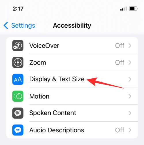 تفعيل النص العريض Bold Text