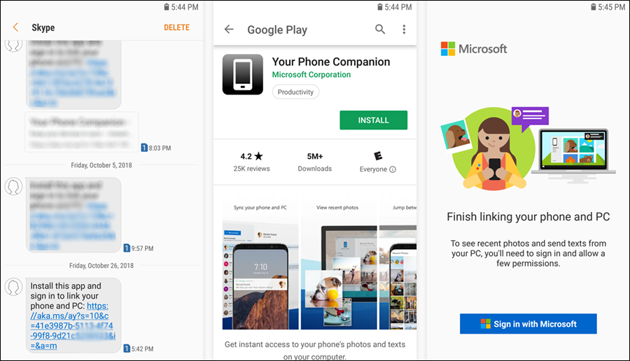 تحميل تطبيق Your Phone Companion