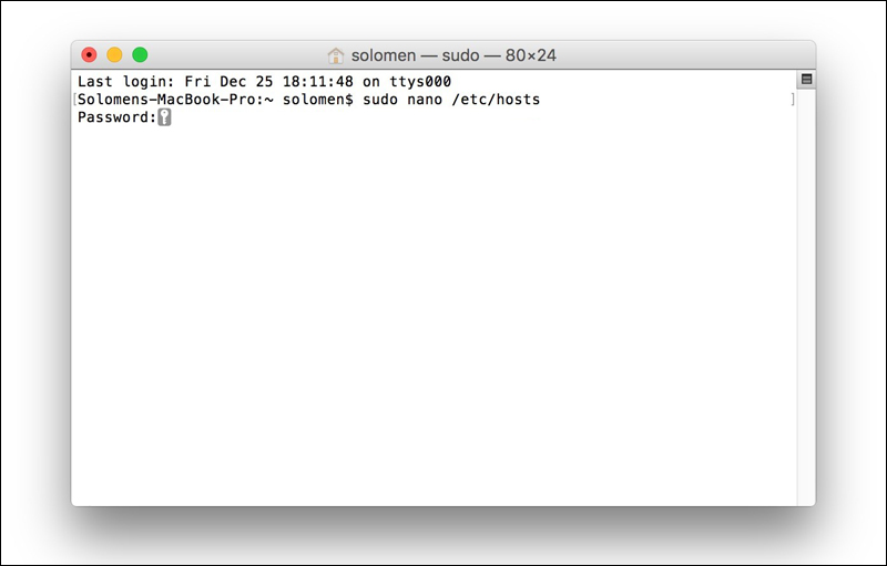 فتح ملف Hosts فى ماك