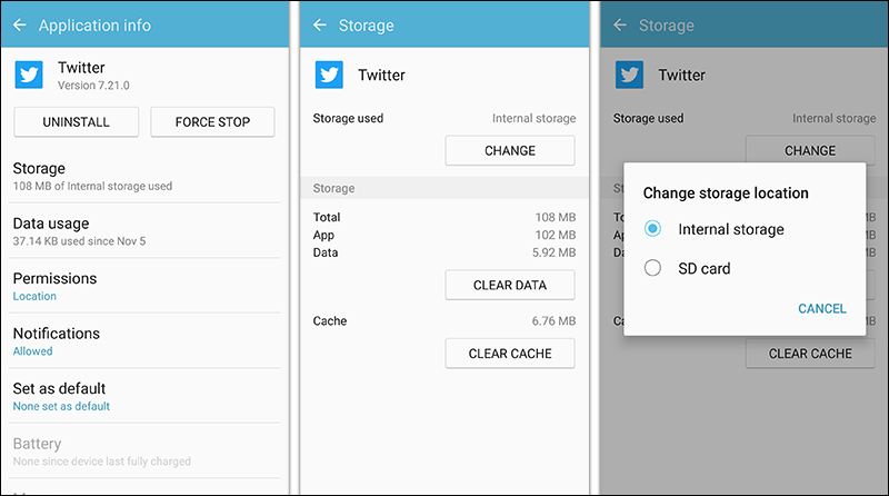 نقل التطبيقات الى SD Card