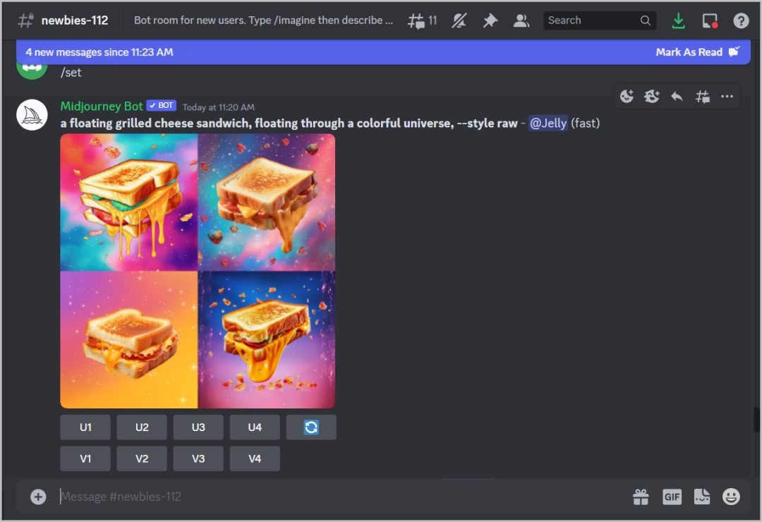 عرض نماذج صور مولدة مع ميد جورني
