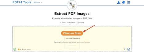 استخراج صور من pdf بدون برامج