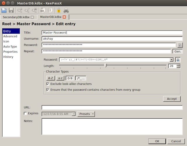 برامج لينكس KeePassX