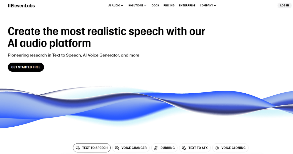 ElevenLabs لتوليد صوت بالذكاء الاصطناعي