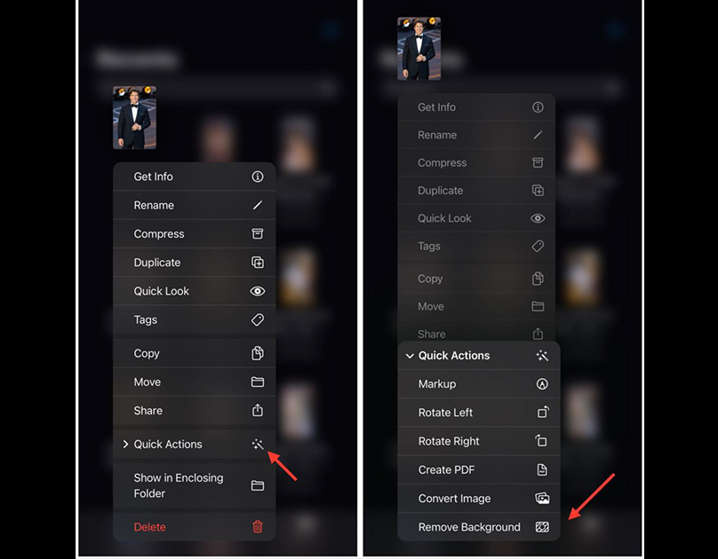 إزالة الخلفية للايفون باستخدام تطبيق الصور Apple Photos