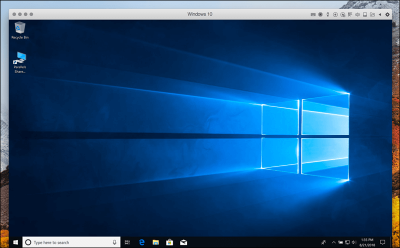 إنشاء نظام وهمي بواسطة Parallels