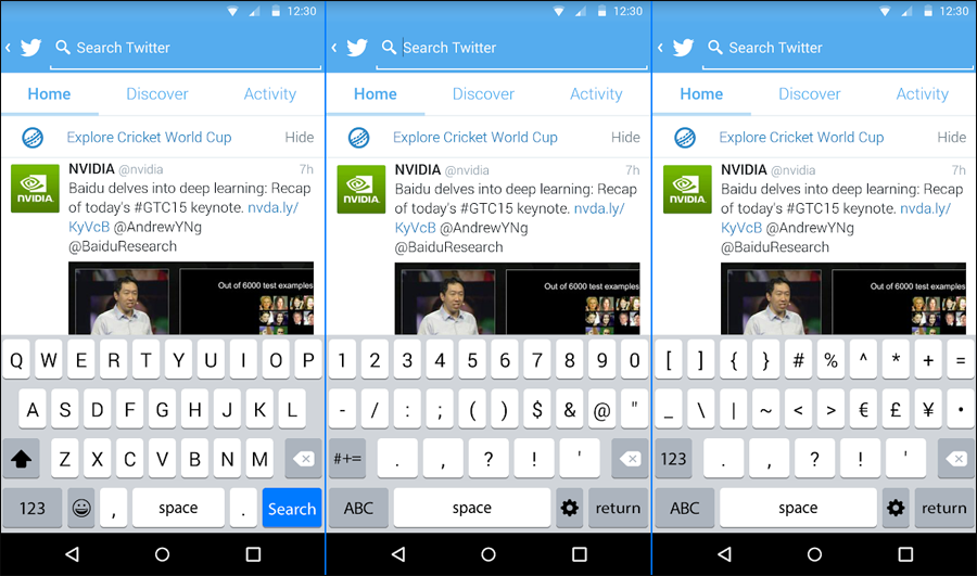 تطبيق Apple Keyboard