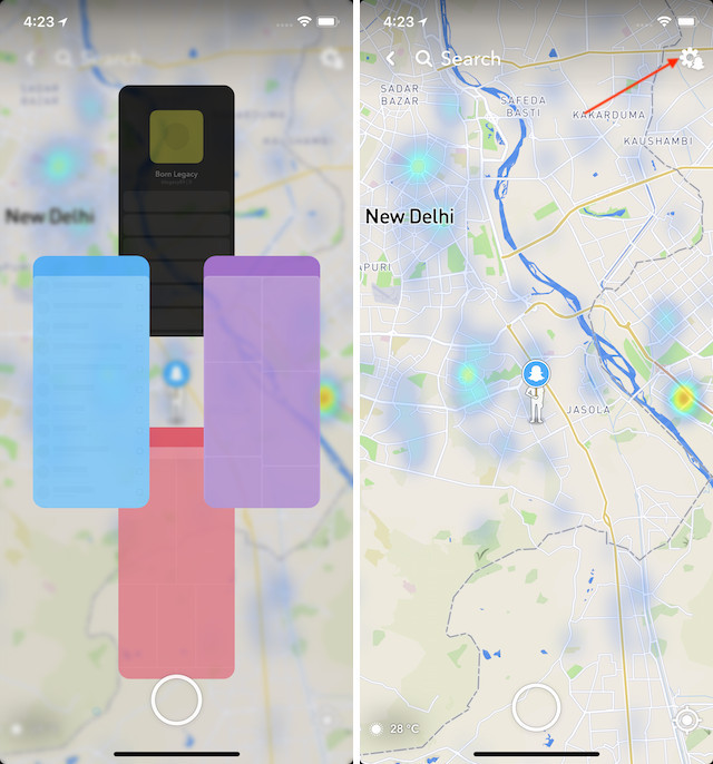 تعطيل خريطة السناب شات 2