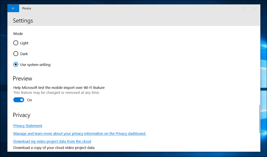 تفعيل ميزة نقل الصور لاسلكيا