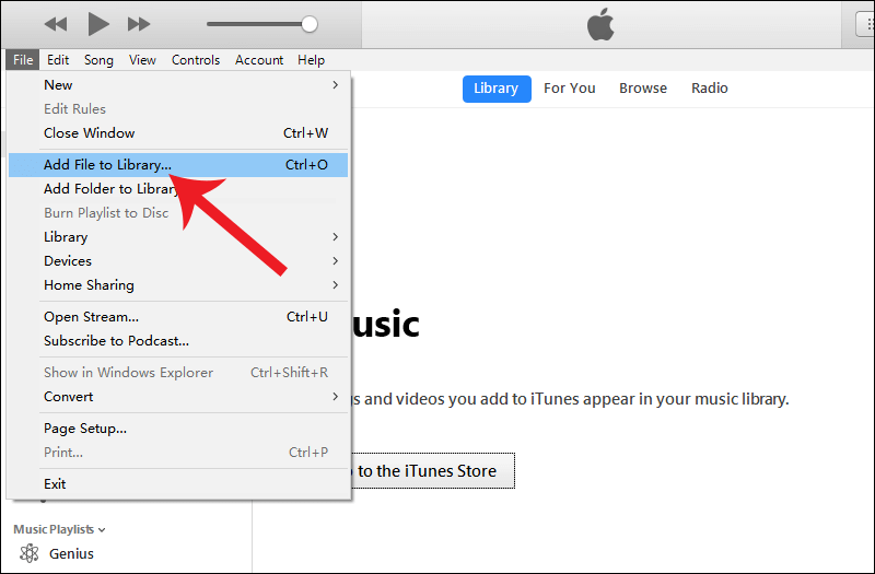 إضافة ملف إلى مكتبة Apple Music