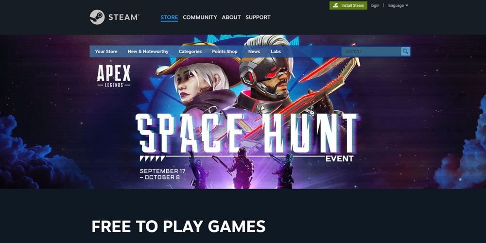 موقع تحميل العاب للكمبيوتر Steam free to play