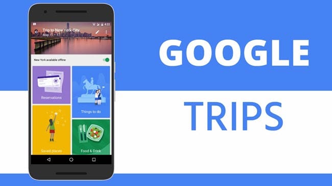 تطبيق Google Trips