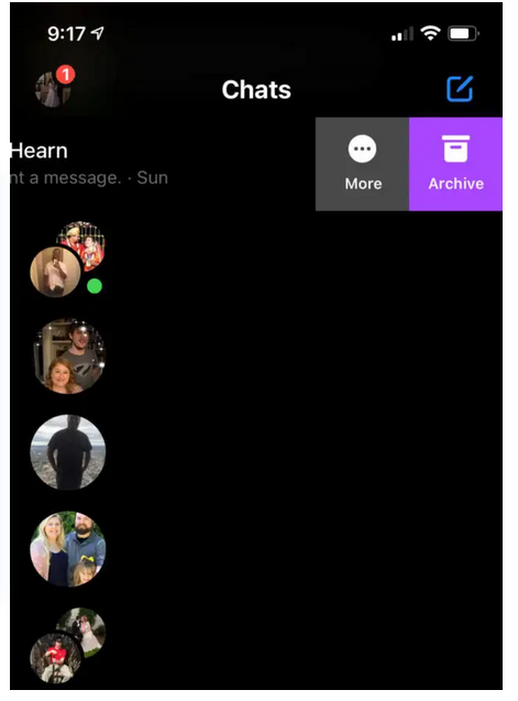 حذف محادثة فيسبوك 1