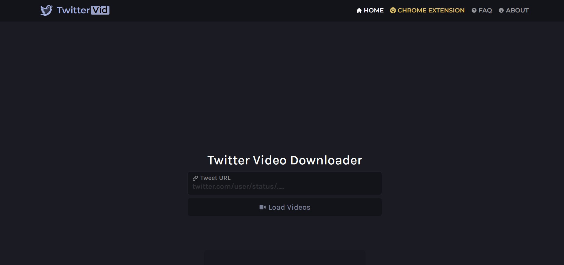 أداة Twittervid لتحميل فيديوهات تويتر