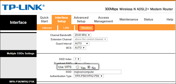 تعطيل الـ WPS فى الراوتر