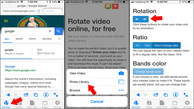 موقع Rotatemyvideo