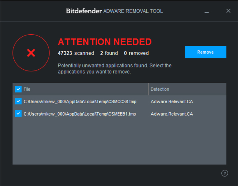 برنامج Bitdefender Malware Removal