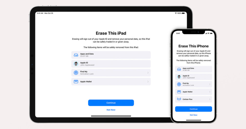 حذف بيانات الايفون قبل البيع