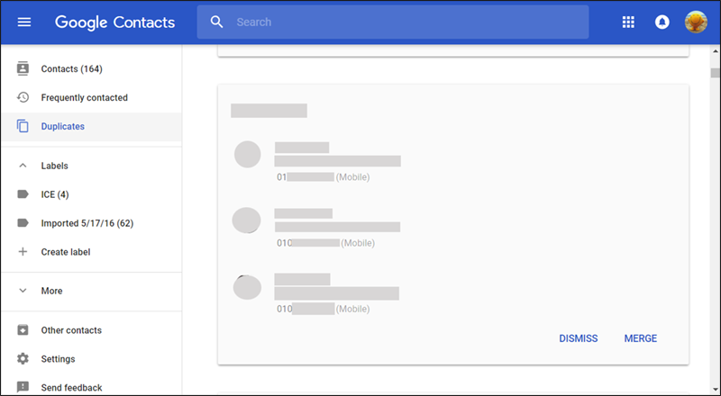 دمج الأسماء المكررة