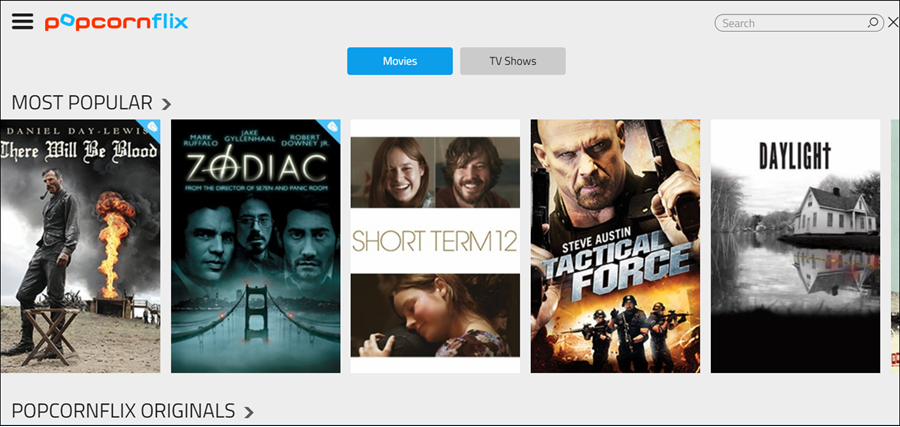 موقع Popcorn Flix