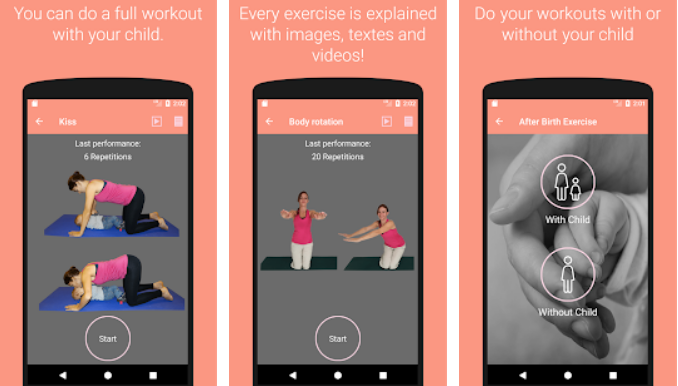 تمارين بعد الولادة تطبيق After Birth Exercise