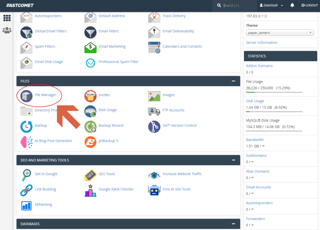 تثبيت ووردبريس على السيرفر