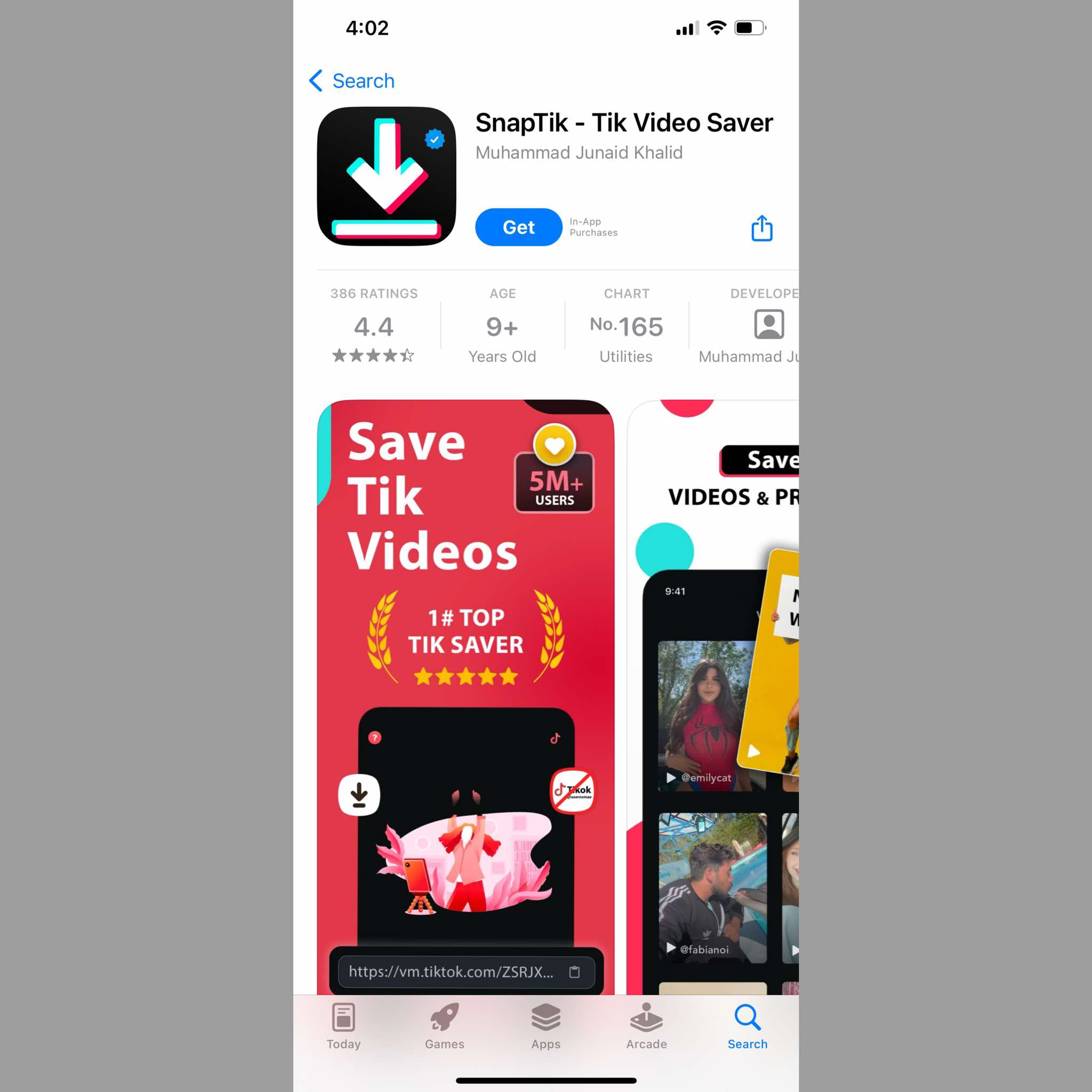 تطبيق SnapTik لإزالة العلامة المائية من الفيديوهات