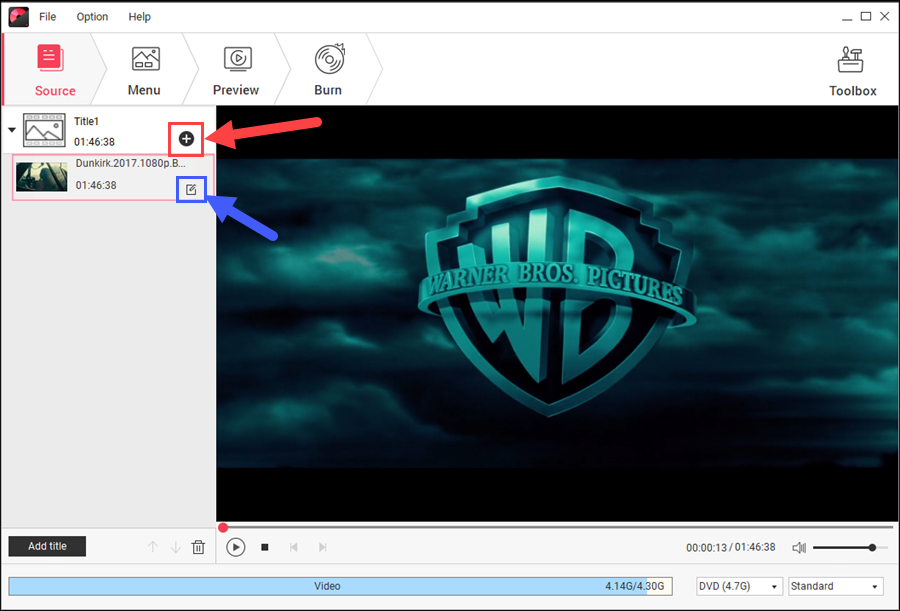 حرق اكثر من فيديو على DVD