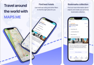 تطبيق الخرائط Maps.me