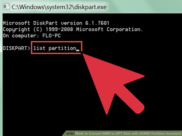 تحويل البارتشن الى gpt