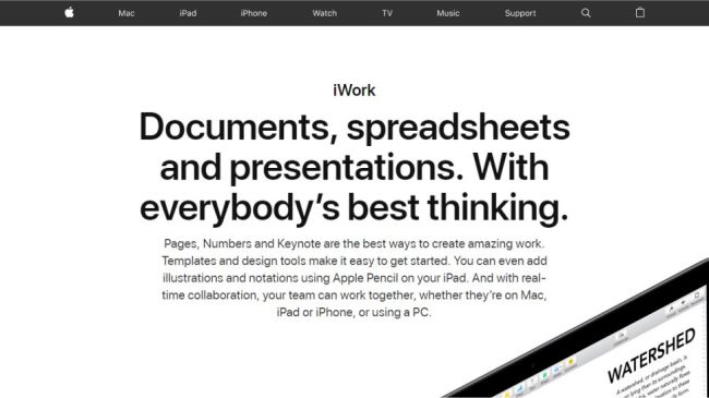 برنامج iWork بديل أوفيس للماك